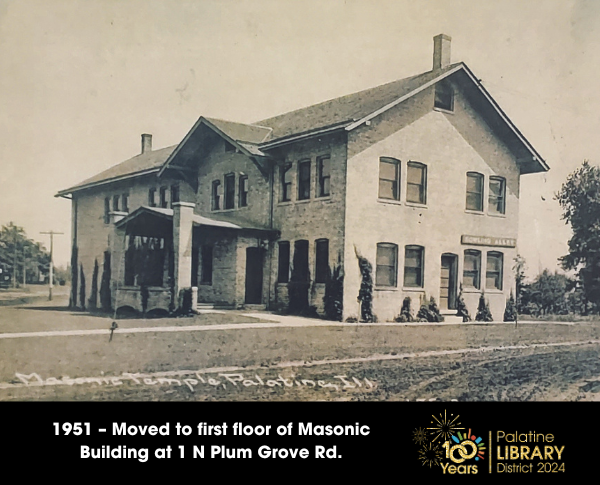 1951 - First Floor of Masonic Building 1 N Plum Grove Rd