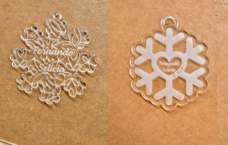 Laser Cut Custom Ornament Gifts