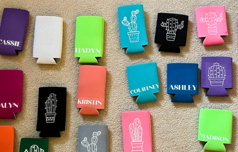 Iron On Custom Bachelorette Koozies