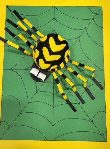 3D Spider Craft Example